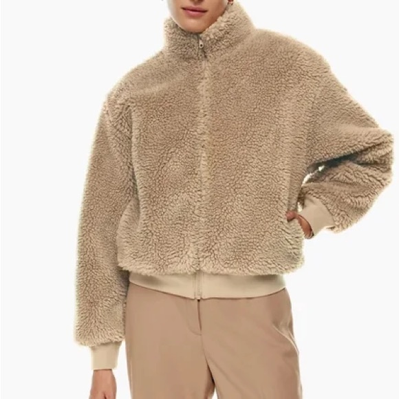 The Group by Babaton Antic Teddy Bomber in cream - Picture 6 of 6